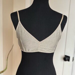 Urban Outfitters Gold Shimmer Bra
